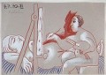 El artista y su modelo L artista et son modele 3 1970 cubismo Pablo Picasso